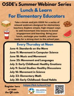 Summer Lunch and Learn for Elementary Educators