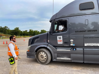 Third-party driving academy CDL on-the-job training and supportive services