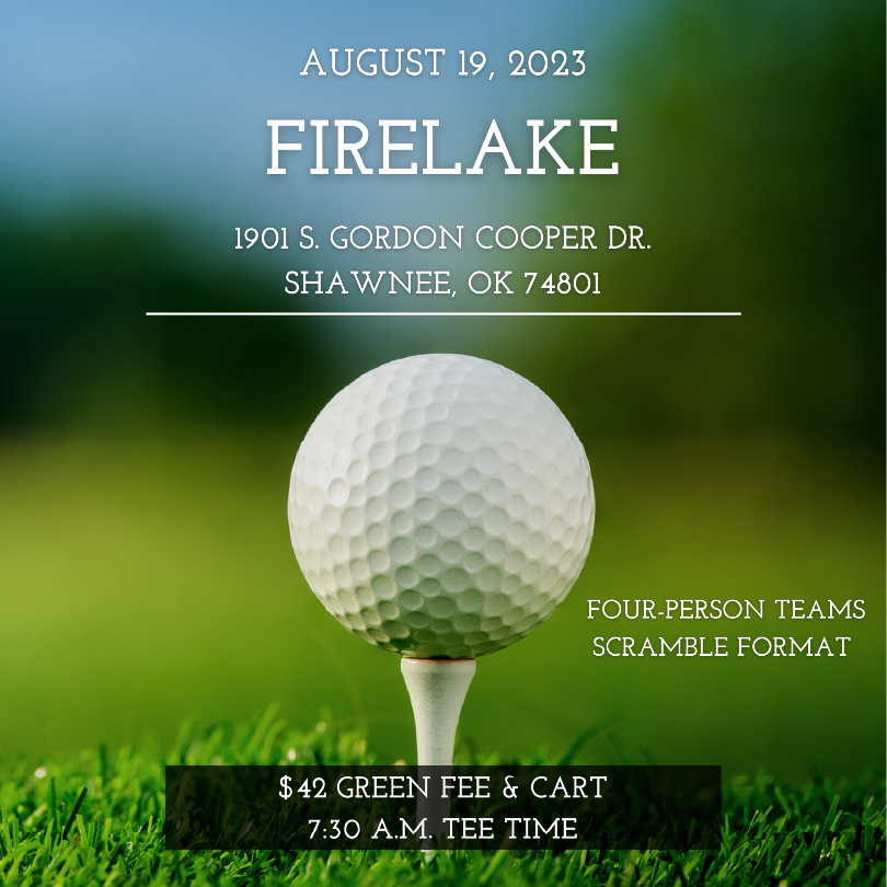 flyer cover for event at firelake golf course