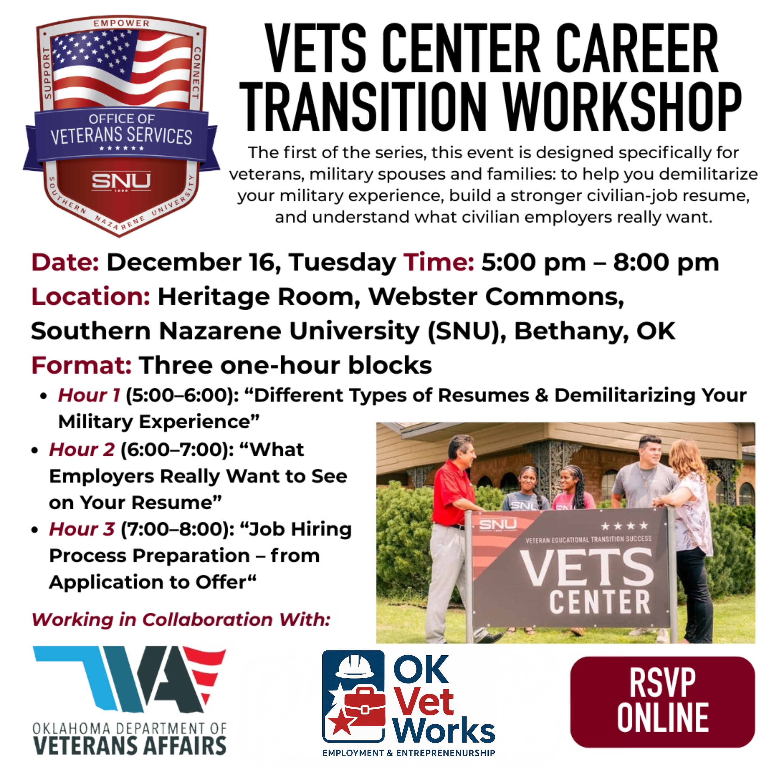 VETS Career Transition Workshop Social Post 3 - 1