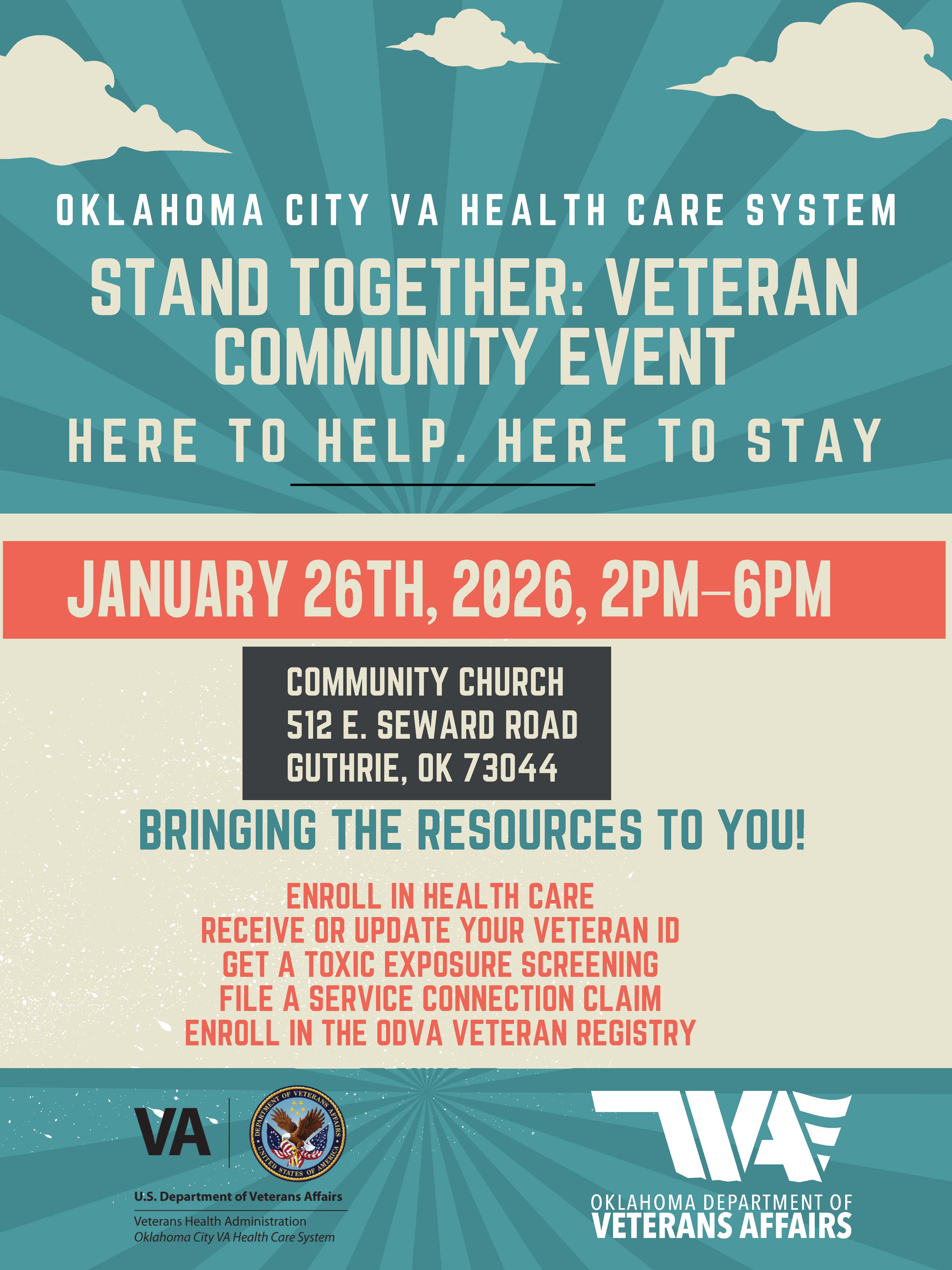 2026 Community Engagement Flier