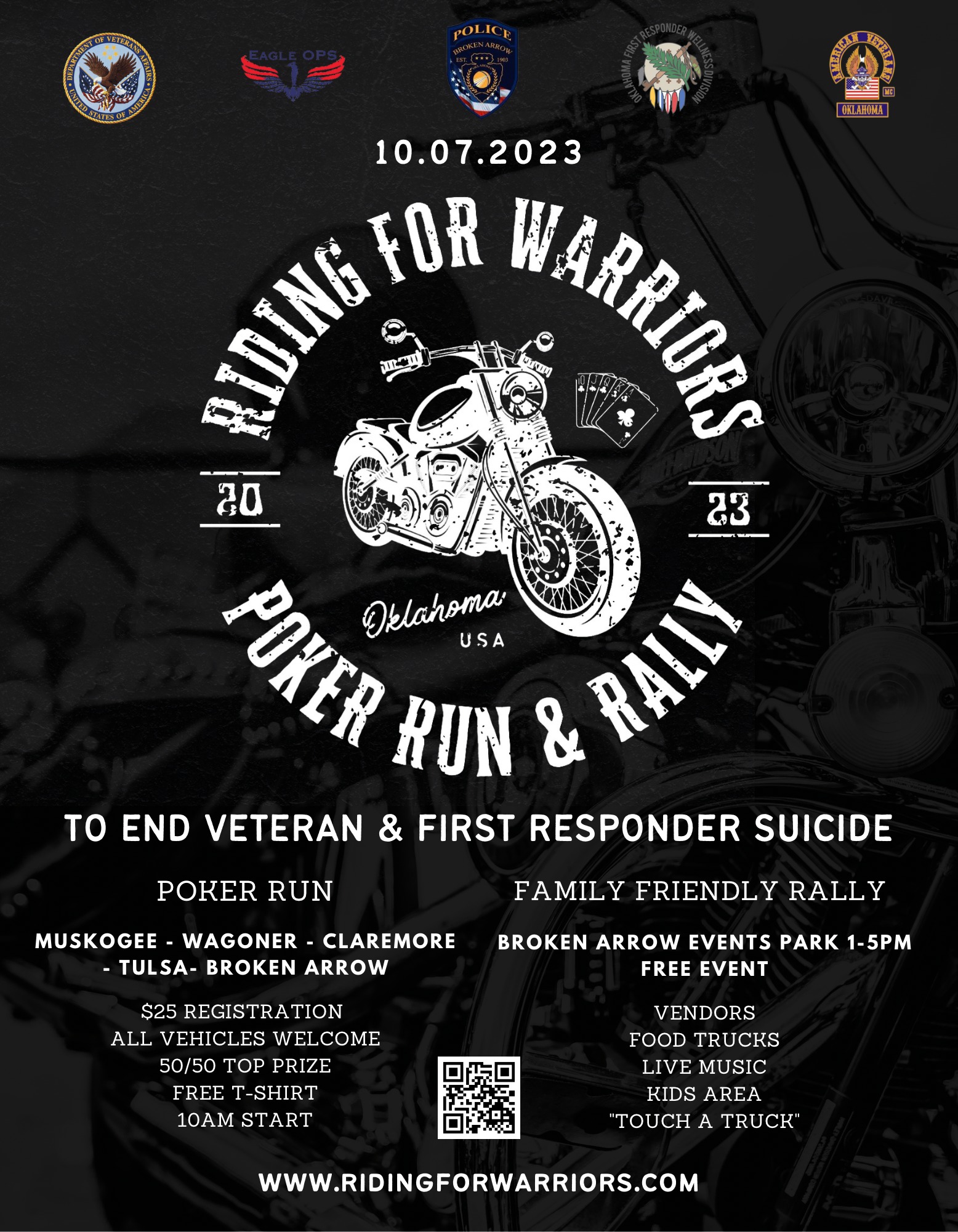 Riding for Warriors Oct 7 2023