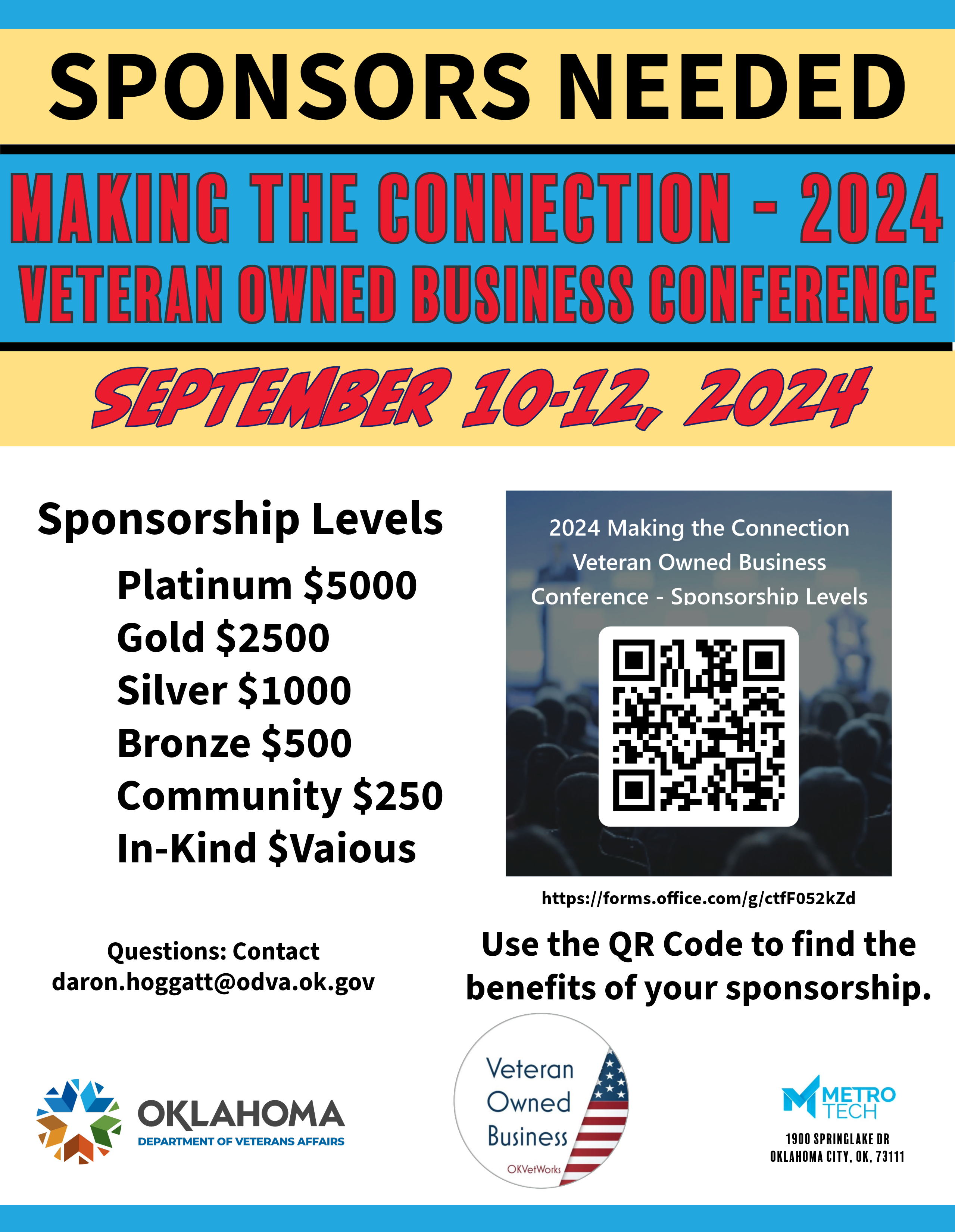 2024 Conference Sponsorship Flyer
