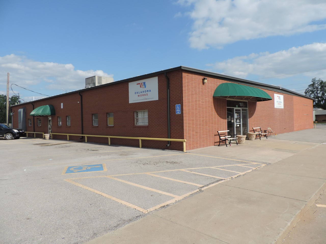Office exterior view from the street or parking area.