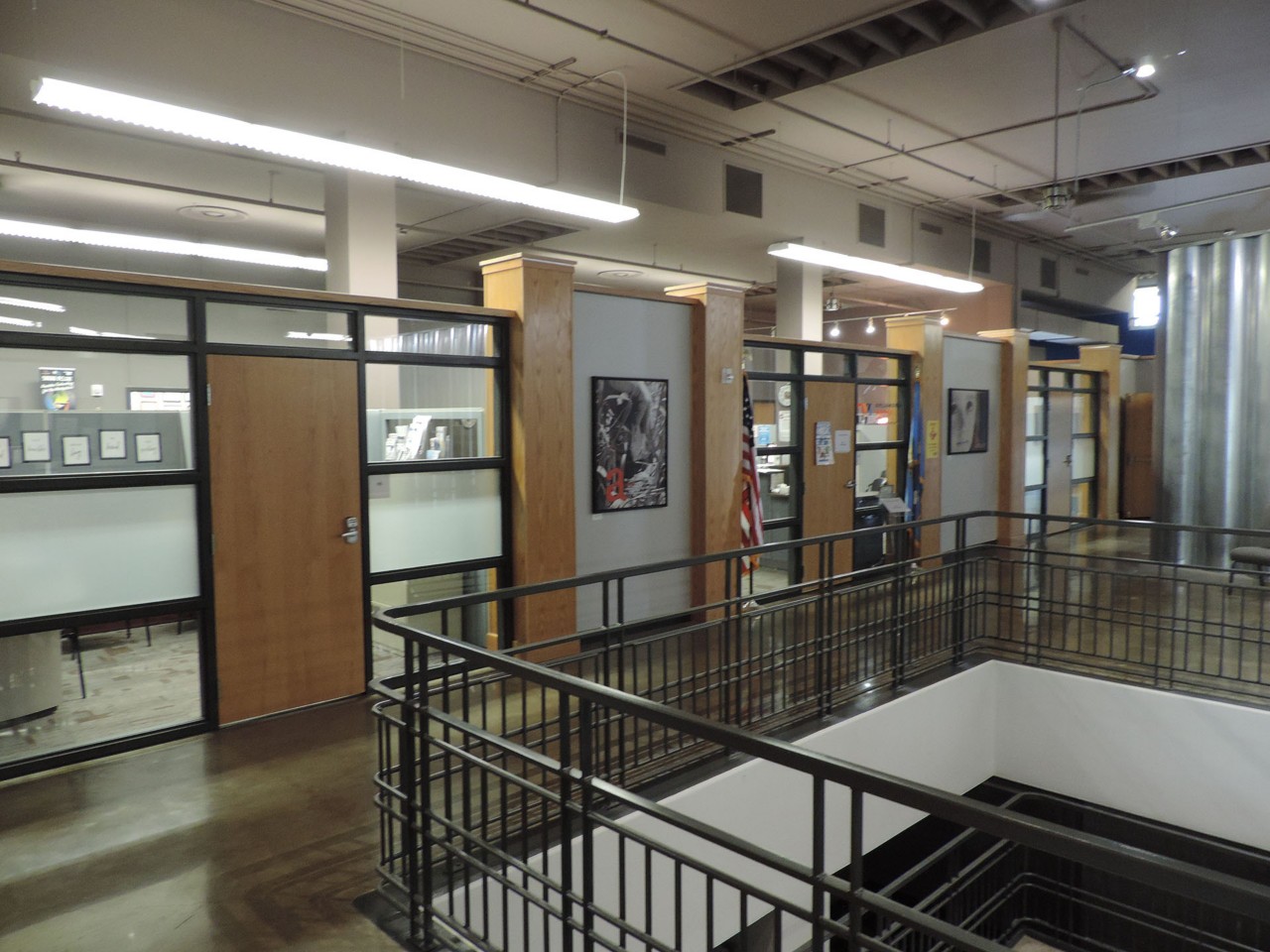 Inside The Non-Profit Center before entering office. Office is on the ground floor and to the left.