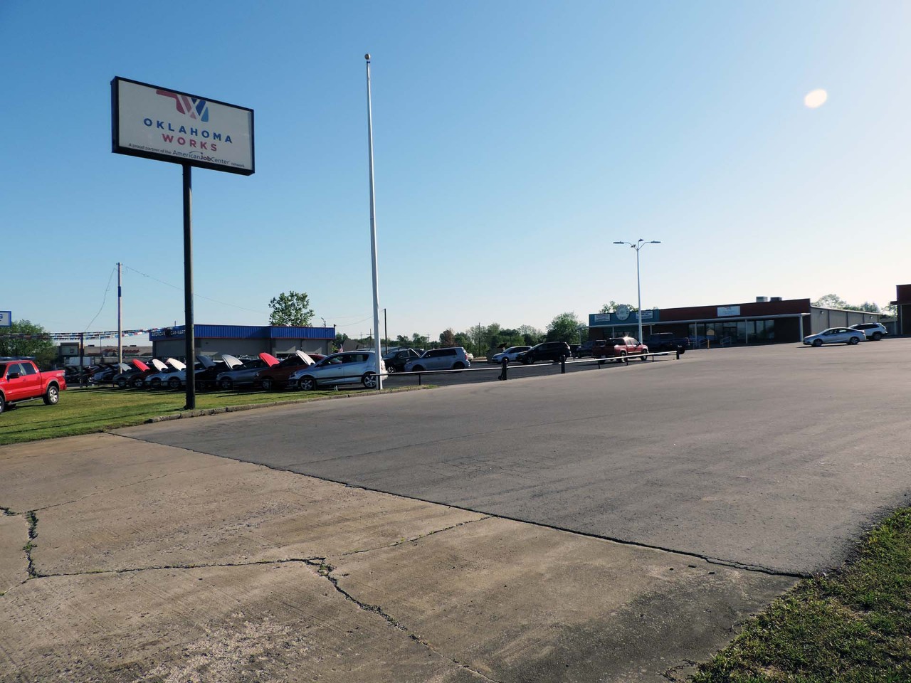 Office exterior view from the street.          