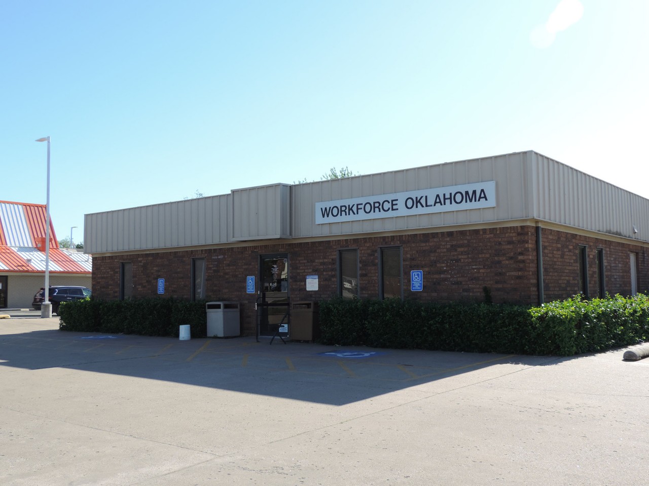 Office exterior view from the street or parking area.