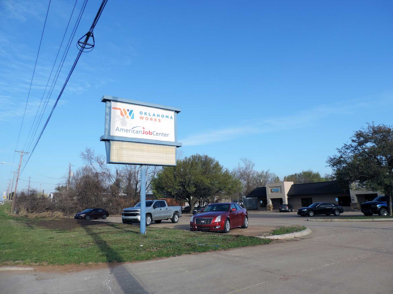 Office exterior view from the street or parking area.