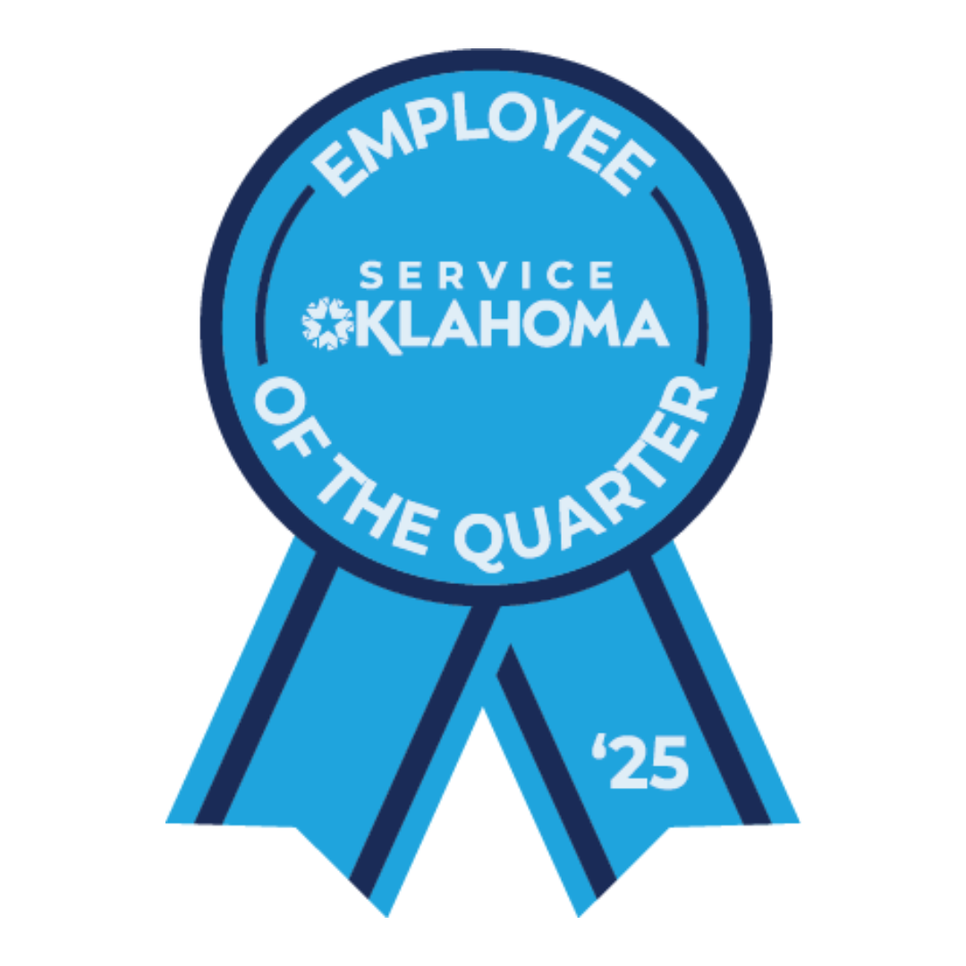 Service Oklahoma Employee of the Quarter 2025 Ribbon