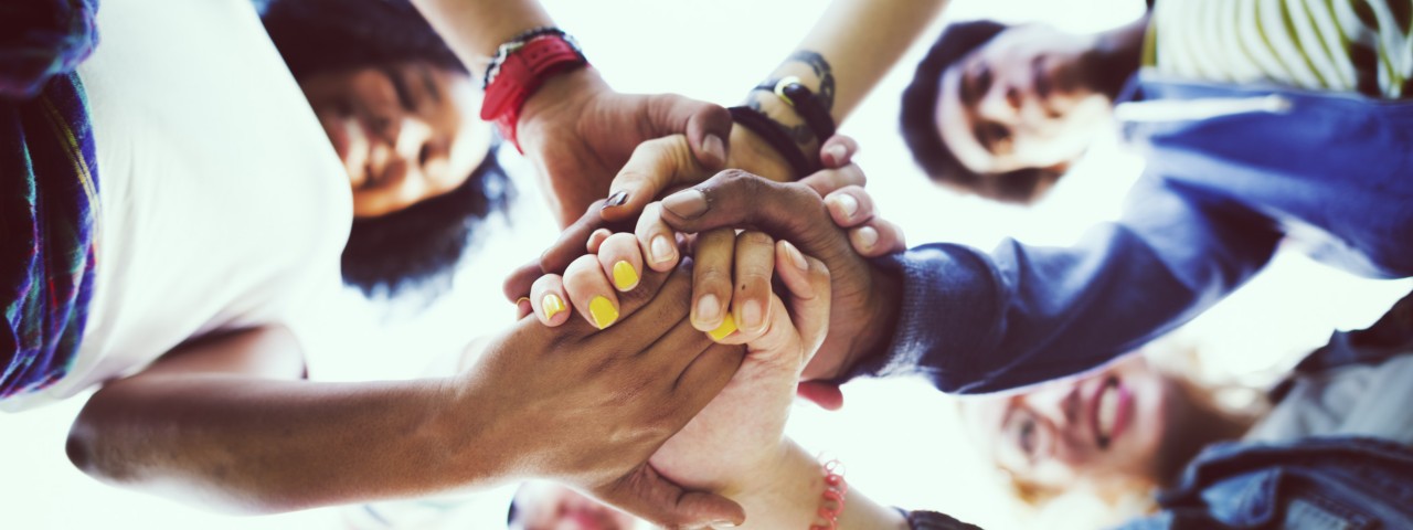 Homepage Banner, Friendship Happiness Leisure Partnership Team Concept