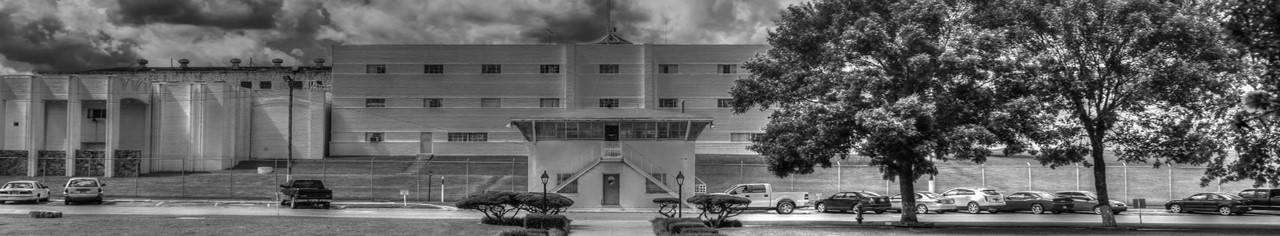 Grayscale photo of DOC facility