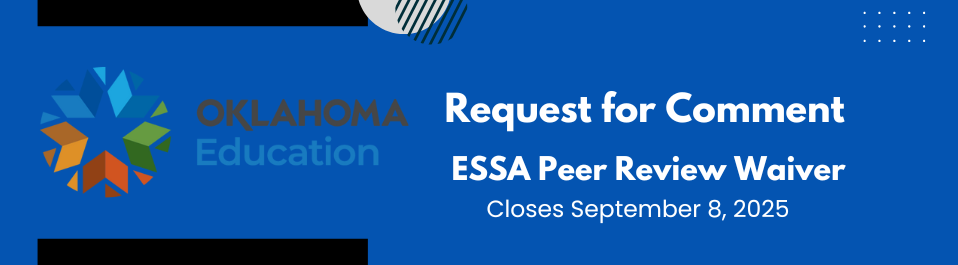 Banner linking to the ESSA Peer Review waiver public comment page