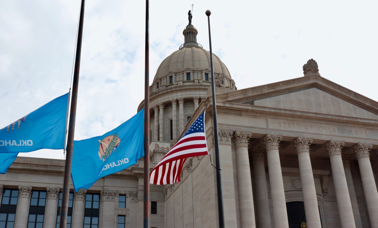 Flags at capitol lowered to half staff