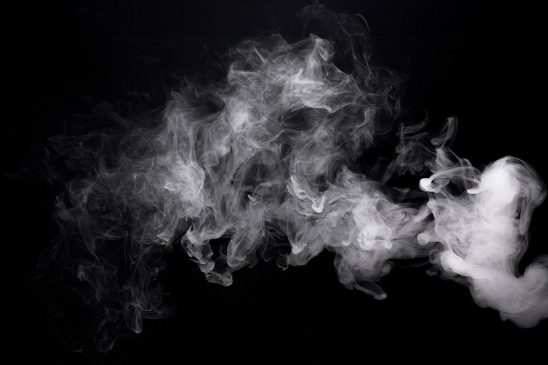 Secondhand smoke is depicted in this image. 