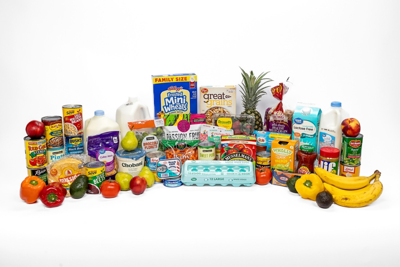 A selection of WIC-approved infant foods is seen in this photo. 
