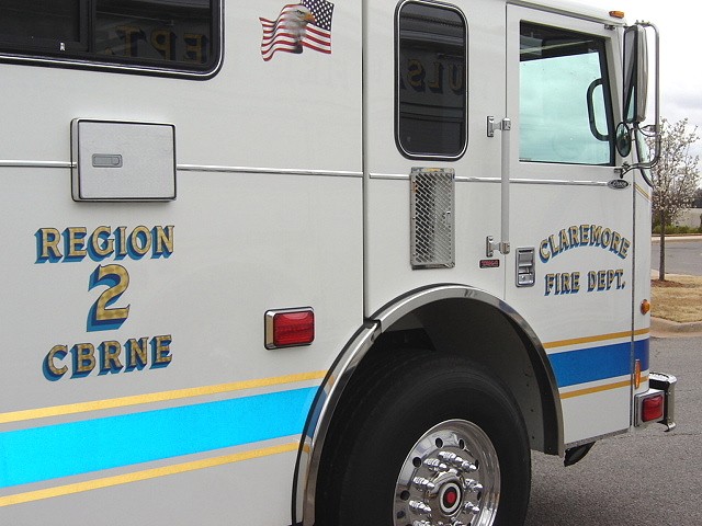 Regional CBRNE Unit Claremore Fire Department truck
