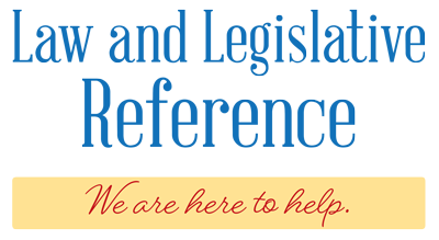 Law and Legislative Reference, We Are Here To Help logo