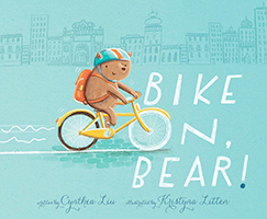 Bike On Bear! book cover with text, "Bike On Bear!"