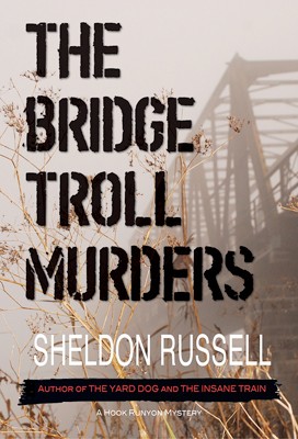 book cover with text, "The Bridge Troll Murders"