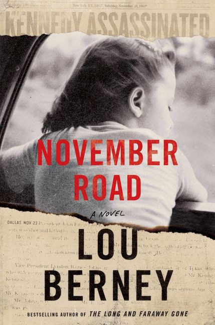 book cover with text, "November Road"