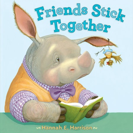 book cover with text, "Friends Stick Together"