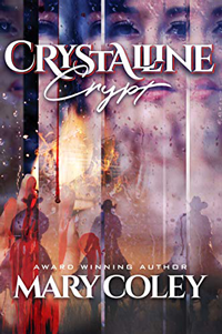 book cover with text, "Crystalline Crypt"