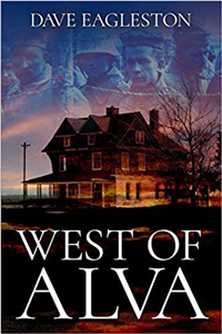 book cover with text, "West of Alva"