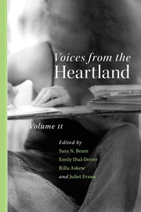 book cover with text, "Voices from the Heartland"