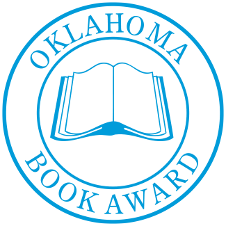 blue on white logo of the Oklahoma Book Award