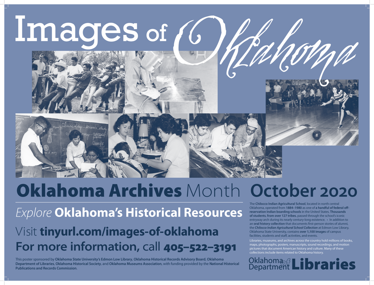 Images of Oklahoma poster featuring Chilocco Indian Agricultural School