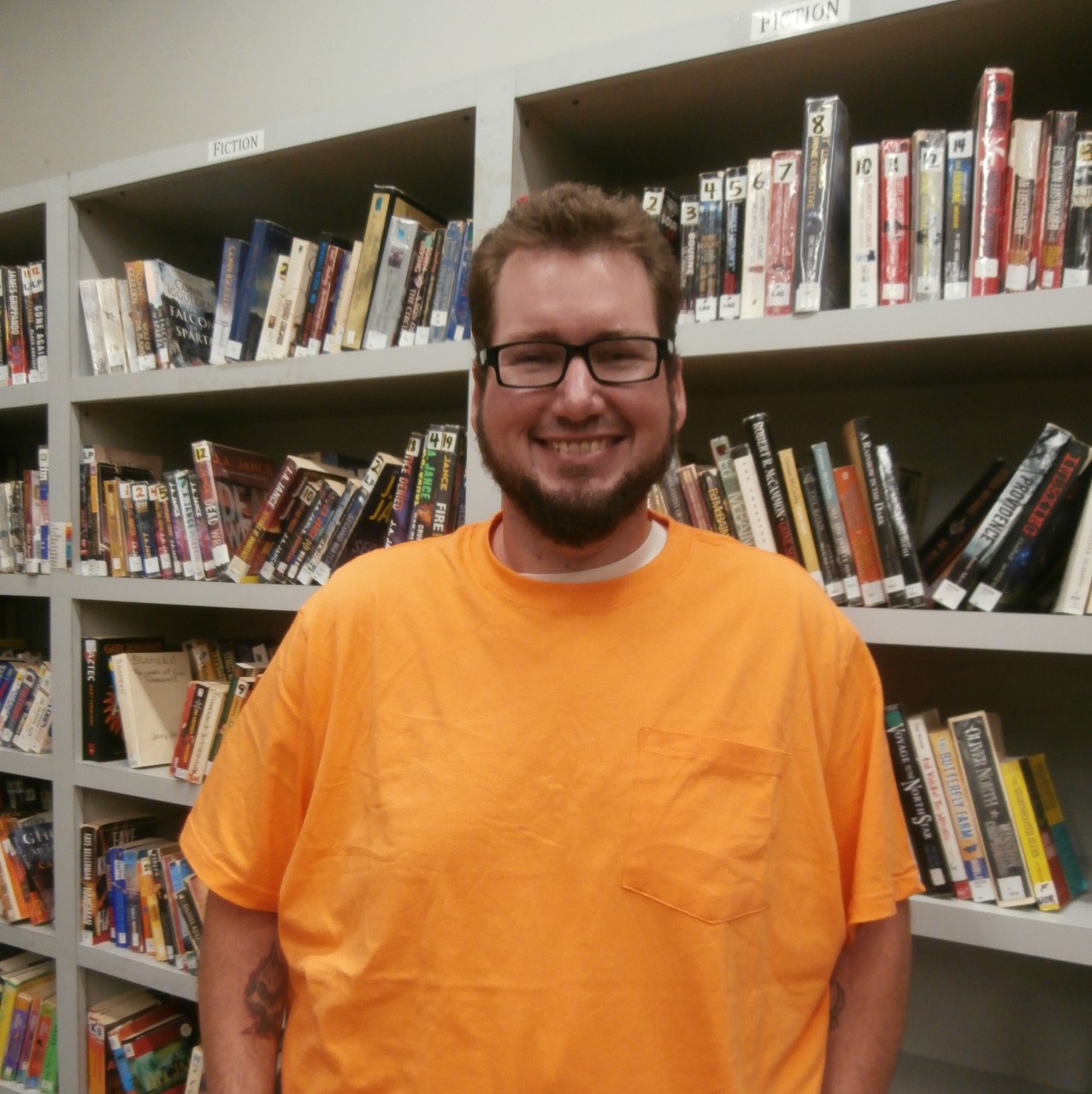  Joshua Finkbeiner, library clerk at the Allen Gamble Correctional Center