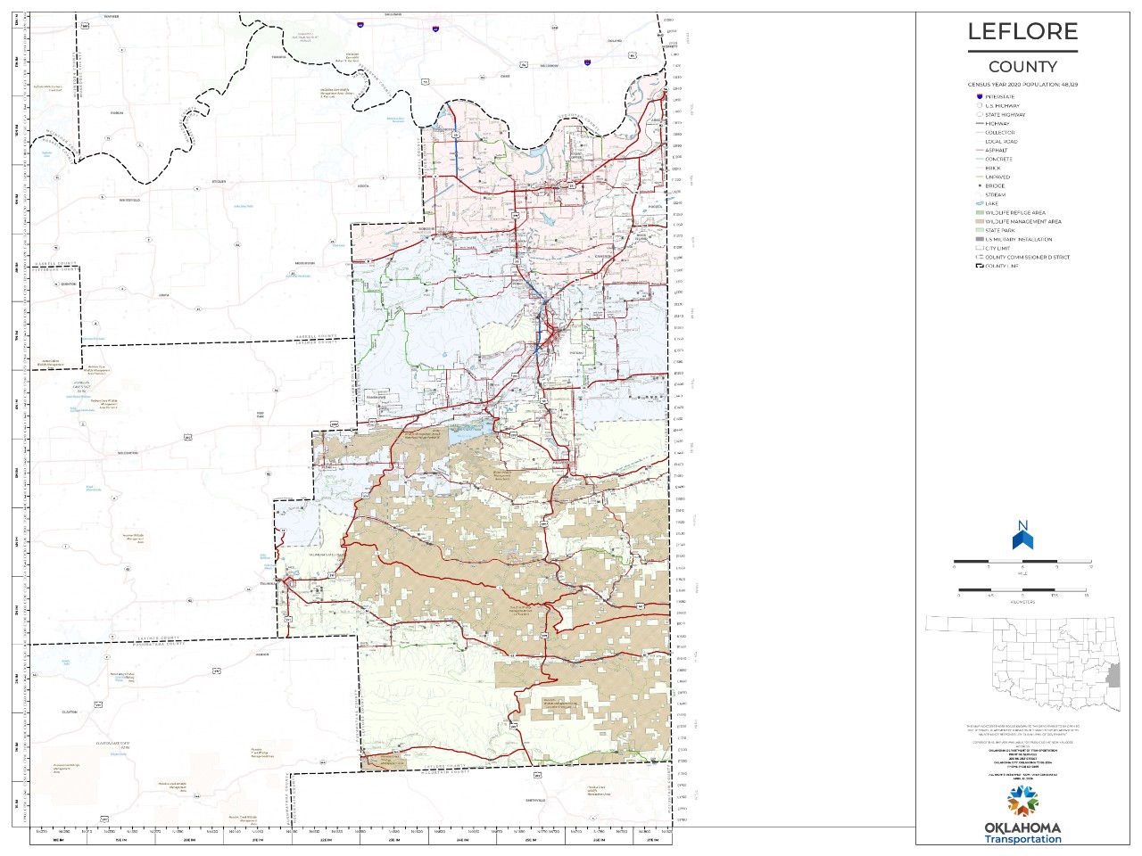 County Maps Leflore 