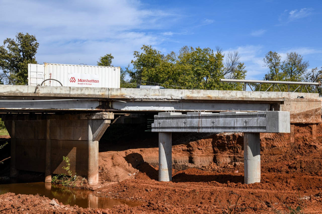I-40 Del City Bridge Construction
