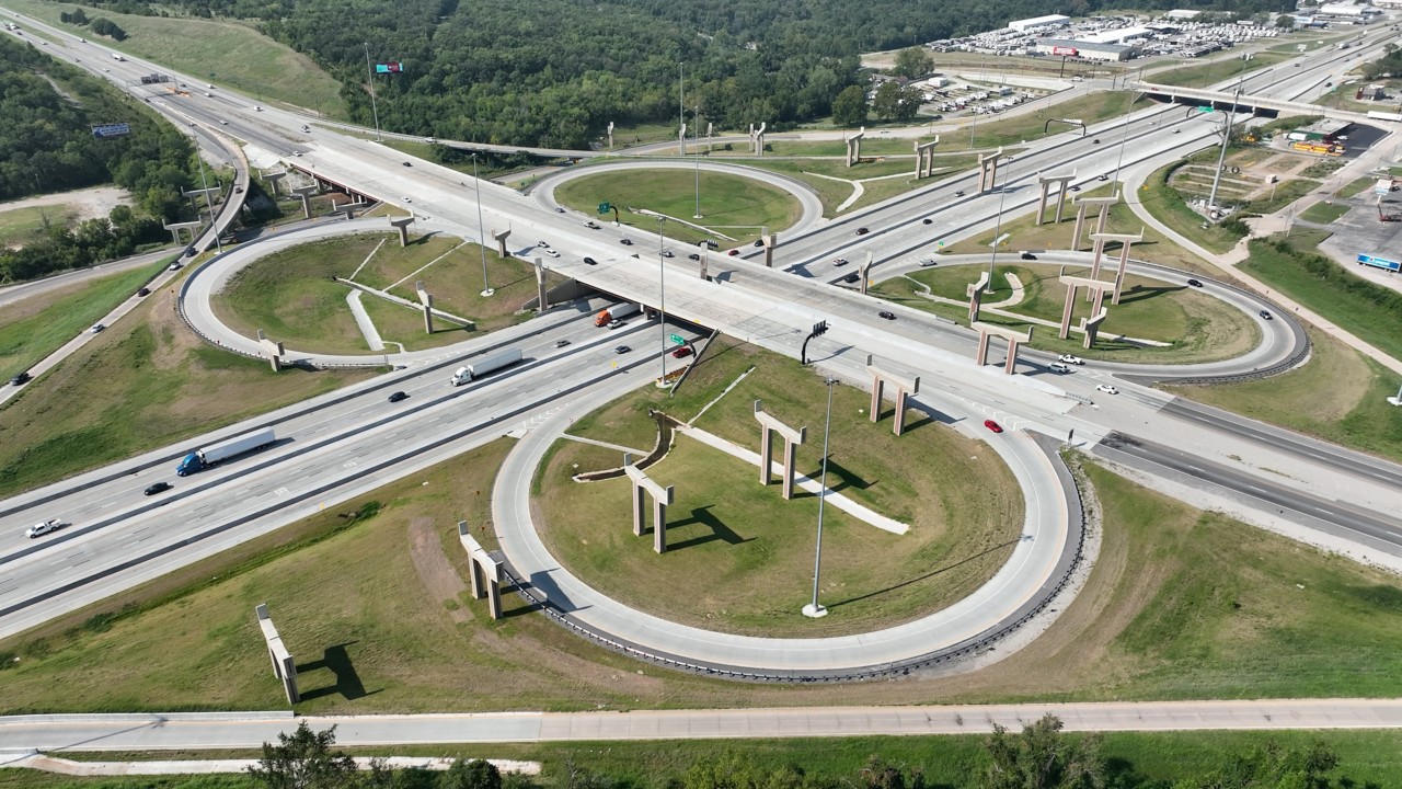 I-44 US-75 Aerial