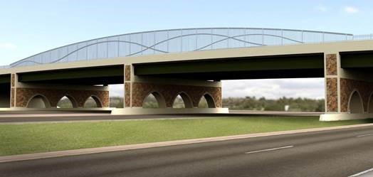I-35 34th St bridge in Moore rendering