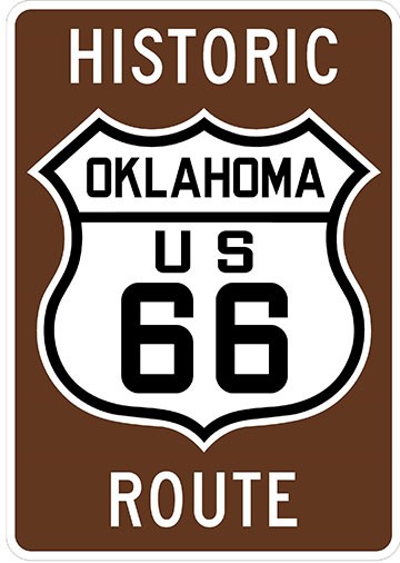 Updated Historic Rt. 66 sign
