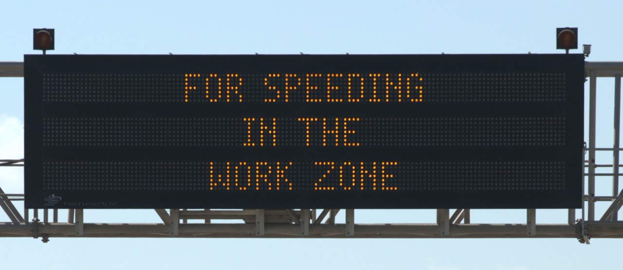 Work Zone Wednesday   Don't Get Flagged    For Speeding in the Work Zone