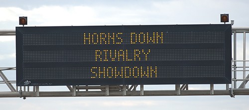 Work Zone Wednesday     Horns Down Rivalry Showdown   Beat Texas and Slowdown