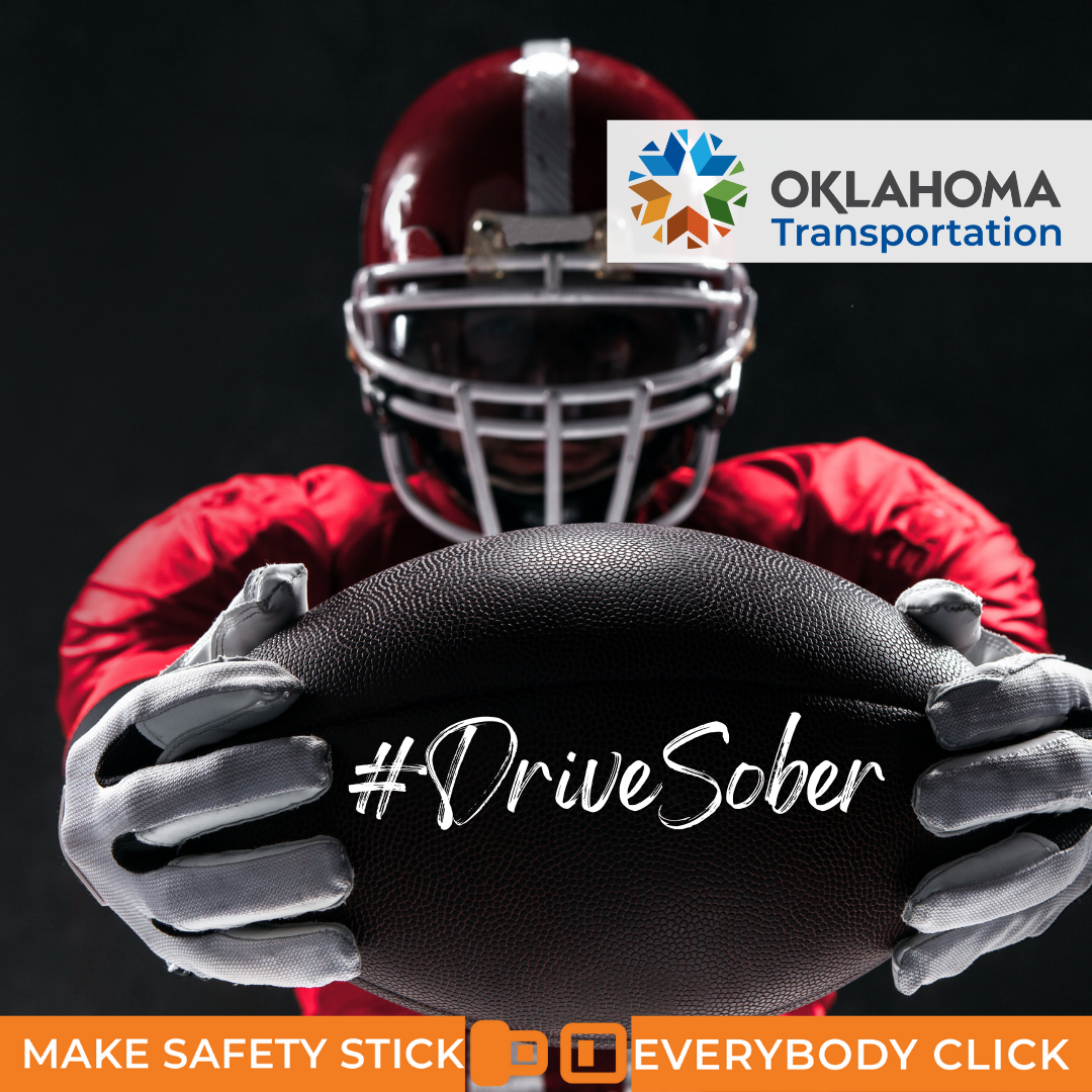 The September safety campaign speaks to the dangers of impaired driving. Football fans can get to the game or watch party safely by driving sober or designating a driver.