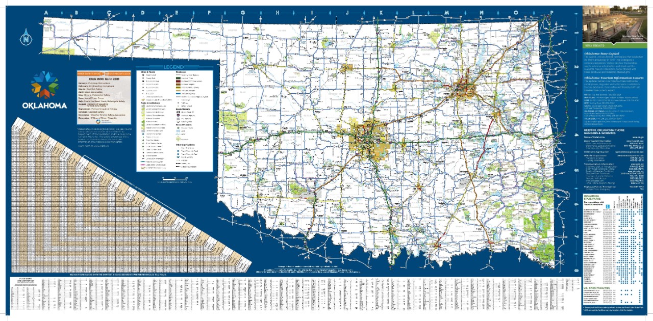 Oklahoma State Map