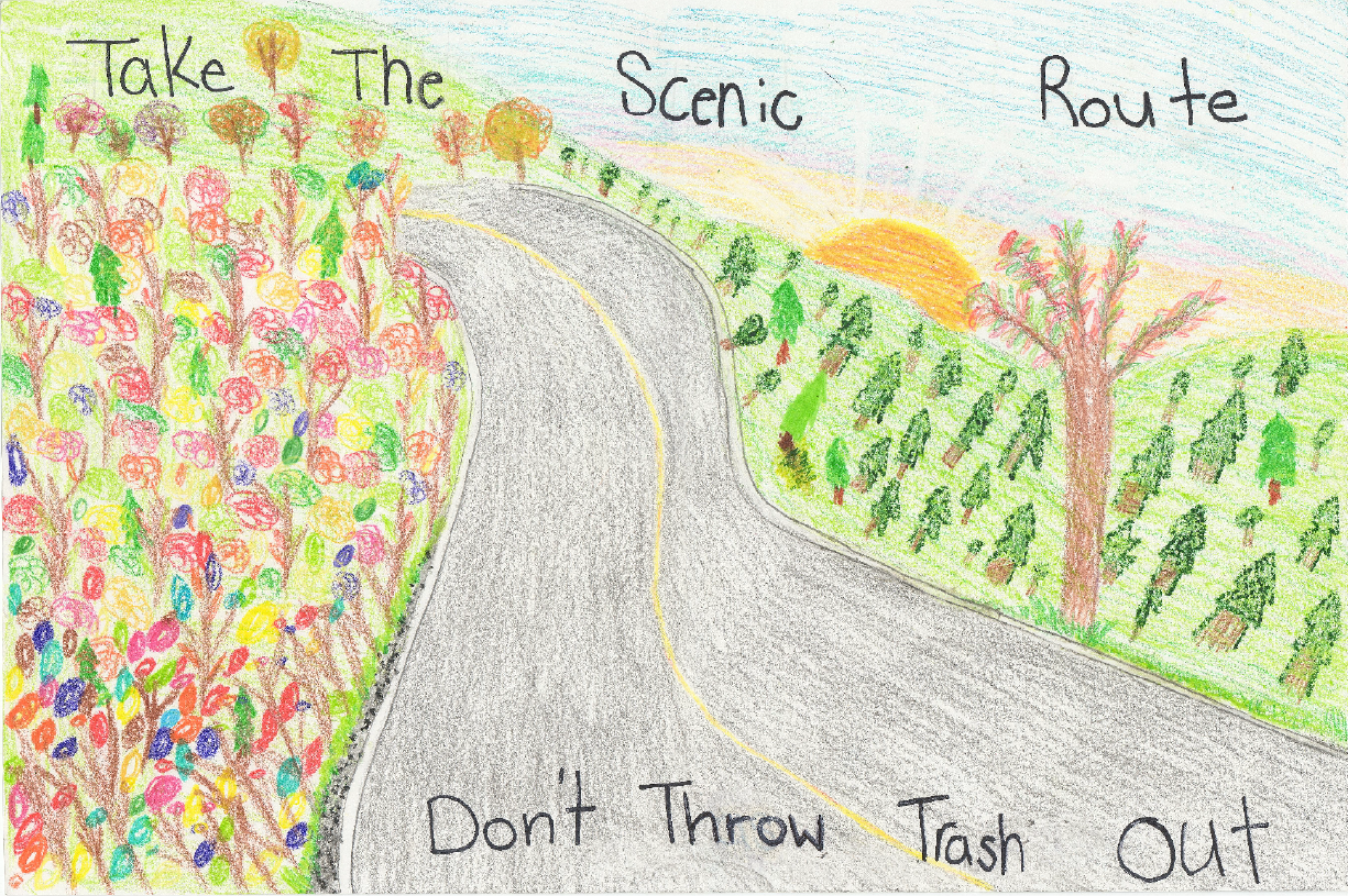 Take The Scenic Route – Don’t Throw Trash Out