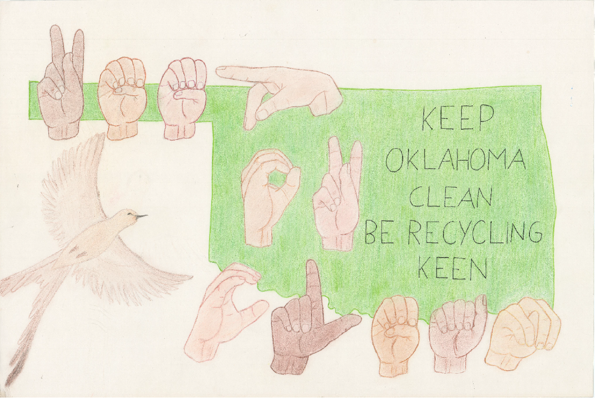 KEEP OKLAHOMA CLEAN BE RECYCLING KEEN
