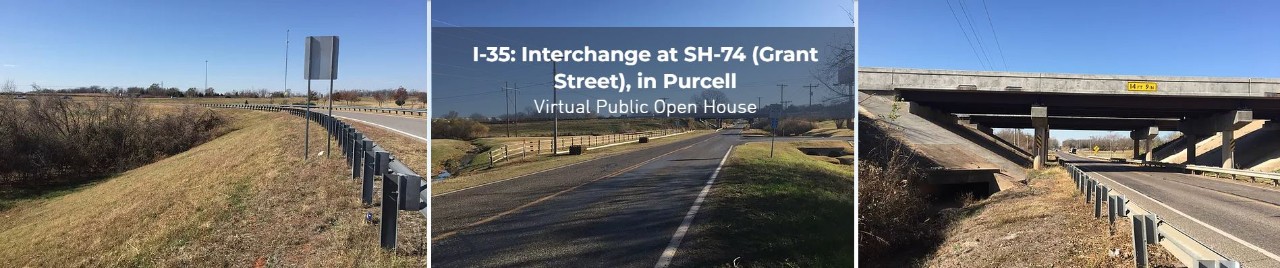 I-35 Interchange at SH-74 (Grant Street) in Purcell. Virtual Open House