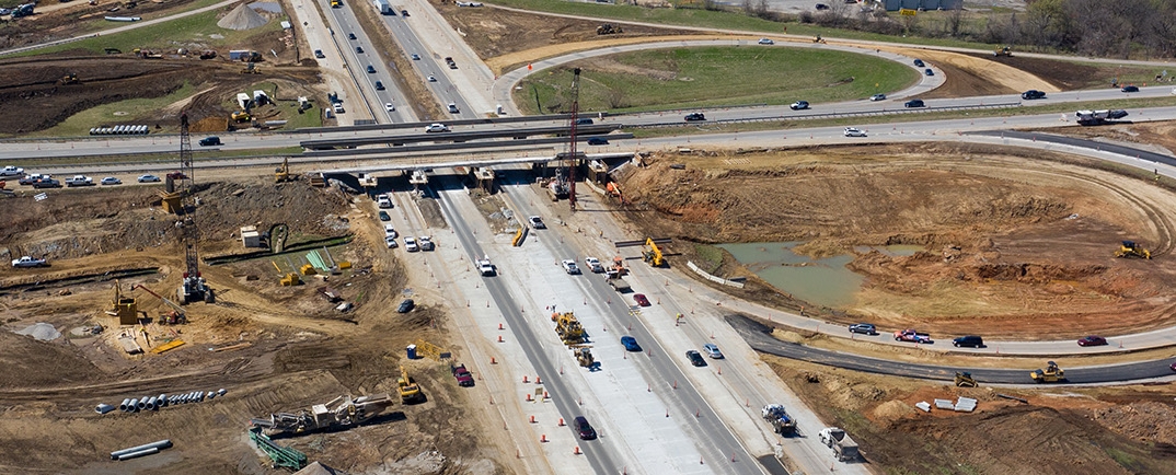 US-75, I-44, Tulsa, Aerials