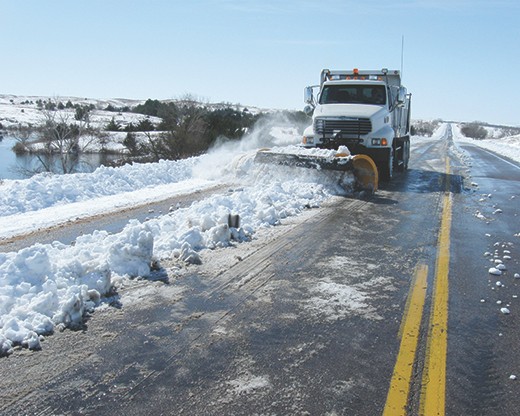 Snowy, icy roads