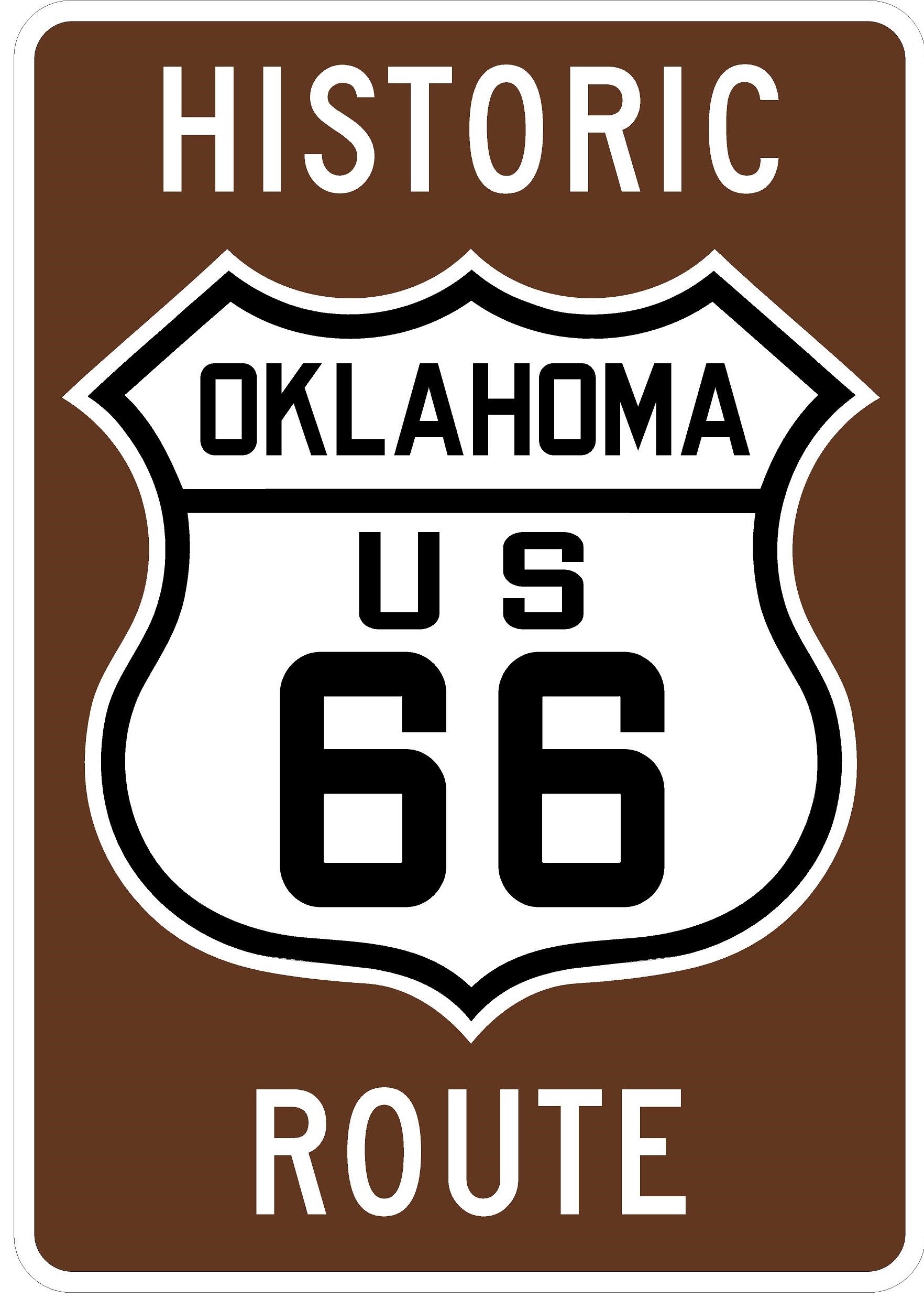 Historic Route 66 road sign Historic Route 66 road sign