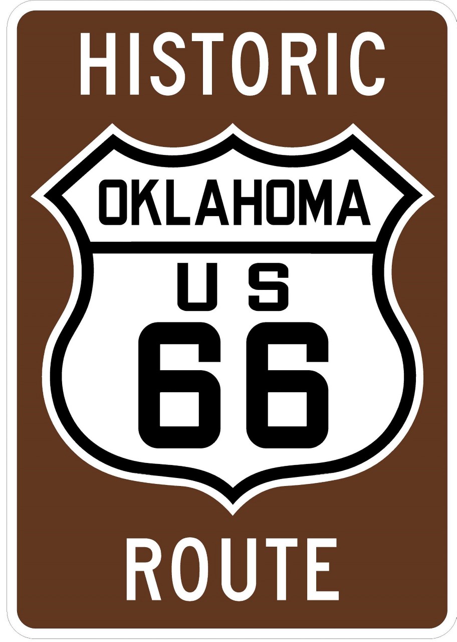 Historic Route 66 road sign