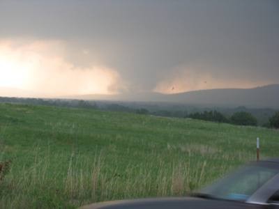 Tornado in distance