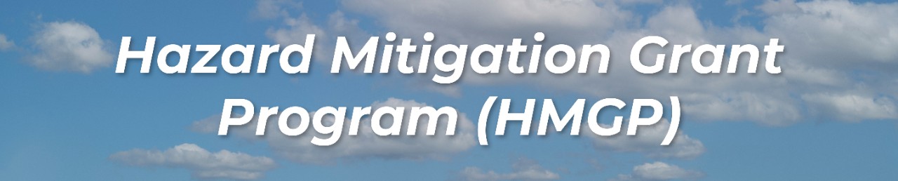 Hazard Mitigation Grant Program (HMGP) Blue sky with clouds background