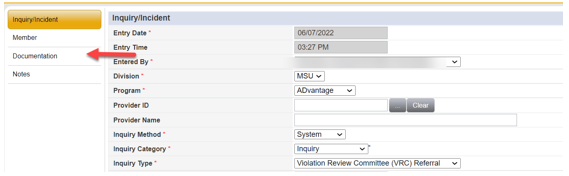 Screenshot of MSU software use to guide users. For my information, contact Megan Parkhurst at  megan.parkhurst@okdhs.org